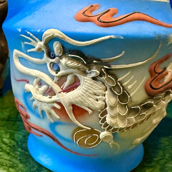 Betson Dragonware Moriage Japan Blue Dragon Creamer - Picture 3 of 8